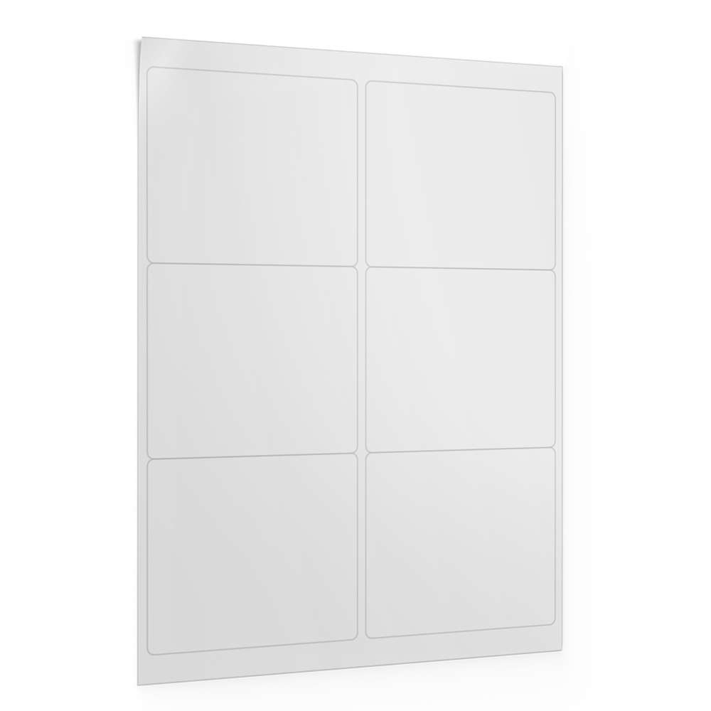 4" x 3.33" Sheet Labels
